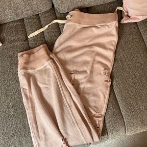 Distressed joggers